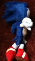 Sonic prize doll side view