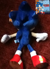 Sonic prize doll back & Tag