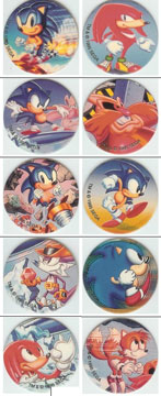 Caps Game Sonic Pogs 1-10