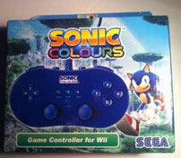 Sonic Colours Wii Special Blue Controller