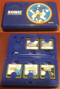 DS Game Case Sonic Theme 6 Slots