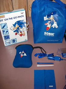 Sonic Blue DSi Accessory Kit collection