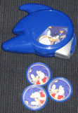 Sonic X themed disk launcher toy