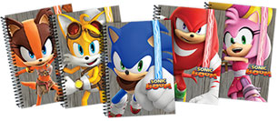 Sonic Boom Characters Theme Notebooks