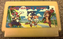 Mario Sonic & Chip Fake Hat Game