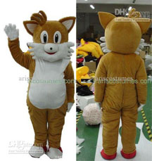 Fat fake Tails terrible mascot costume