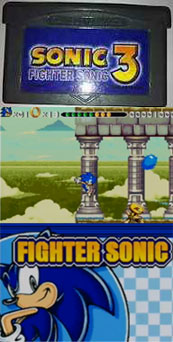 Fighter Sonic 3 Cartridge & Screens