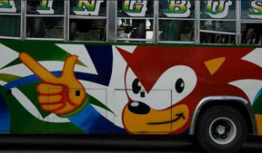 Bus Bootleg Red Sonic Ripoff