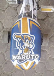 Naruto Hockey Sonic Bike Seat