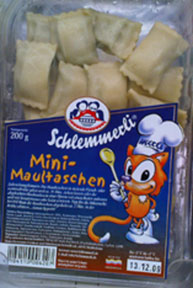 Orange Cat Fake Mascot Food Schlemmerli