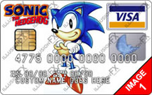 Fake Credit Card Sonic