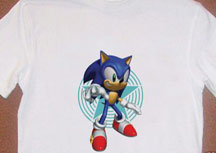 Iron On T-shirt Star Sonic Fake