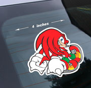 Fake Knuckles Car Sticker