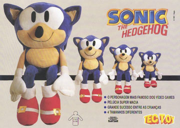 Tec Toy Sonic Plush Sizes