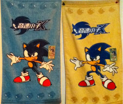 Sonic X Blue & Yellow Towels