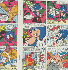 Sonic vs. Eve Attitue art of Spaz