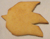 Sonic shaped cookie