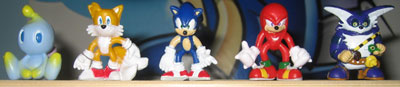 5 Sonic X Character Plastic Figures