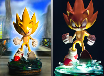 Super Sonic Modern Lit & Unlit Display Figures
