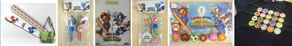 Sonic Mario Winter Olympic Items
