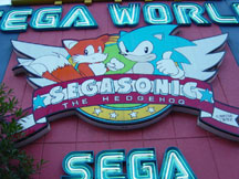 Classic Sega World Japan Sign w/Tails