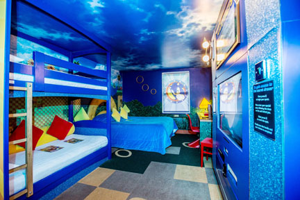 Bunk Bed Sonic Theme Hotel Room