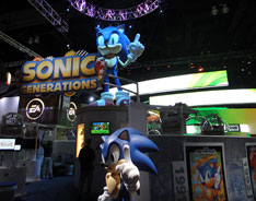 Sega E3 Booth Front w/ Statues
