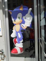 PopUp Arcade Sonic window cling