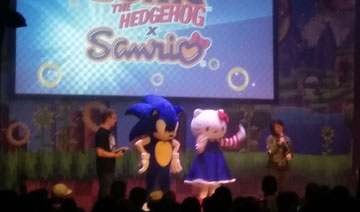 Sonic & Sanrio SDCC Presentation Mascots
