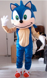 Wiggly Mouth Sonic Big Head Suit
