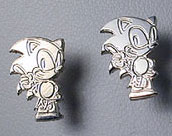 Silver Sonic Earrings