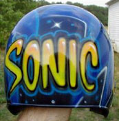 Sonic Name Baseball Helmet