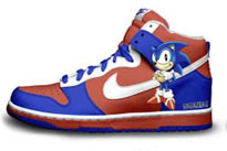 Classic Customized Sonic theme shoe