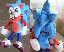 Clay Combination Sonic Fanmade Figure