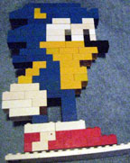 Lego Pixel Sonic Flat Fan Item
