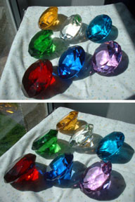 Glass Weight Chaos Emerald Collection