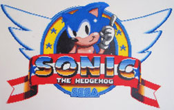 Sonic 1 Large Bead Logo Replica