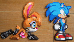 Bunnie & Sonic Bead Sprites