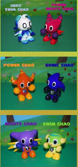 Fimo Clay Chao Type Figures