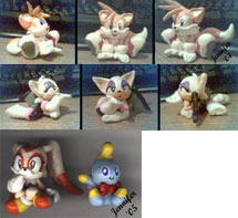 Tails Rouge Cream Mini Clay Figures