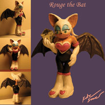 Rouge the Bat Fan Figure turn around