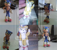 Sonic & Tails Sculptures