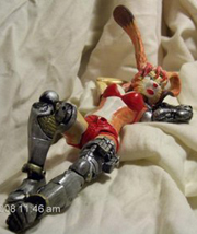 Laying down Bunnie Rabbot Action Figure