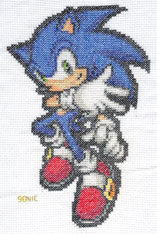 Cross Stitch Sonic