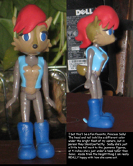 Modified action figure Sally doll