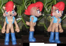 Modified polly pocket into Sally figure