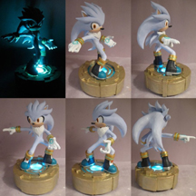 Light up Silver the Hedghog Sculpture