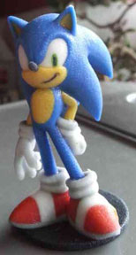 3D Printed Sonic Fan Figure