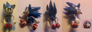 Poseable Fan Sonic Figure & Spring