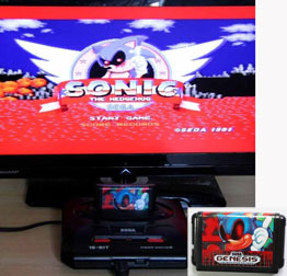 Sonic EXE Game Cartridge & Title Screen